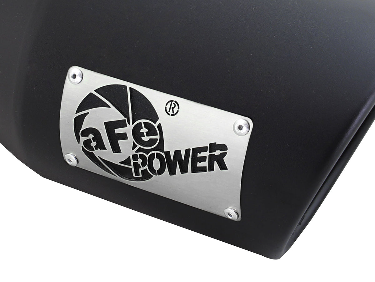 aFe MACH Force-Xp 409 Stainless Steel Clamp-on Exhaust Tip Black - 49T40601-B12