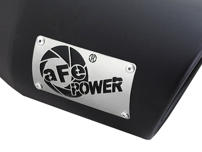 aFe MACH Force-Xp 409 Stainless Steel Clamp-on Exhaust Tip Black - 49T40601-B12