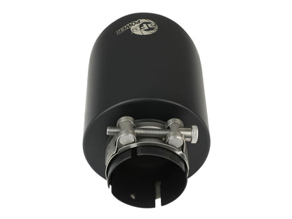 aFe MACH Force-Xp 304 Stainless Steel Clamp-on Exhaust Tip Black Velvet
