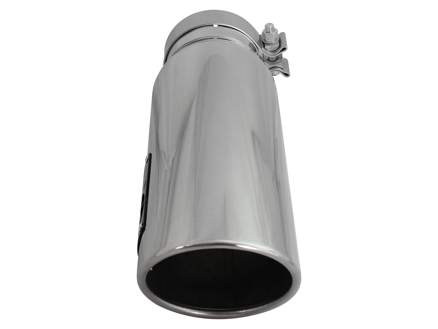 aFe MACH Force-Xp 409 Stainless Steel Clamp-on Exhaust Tip Polished - Right, Inlet Inside Diameter 4 in