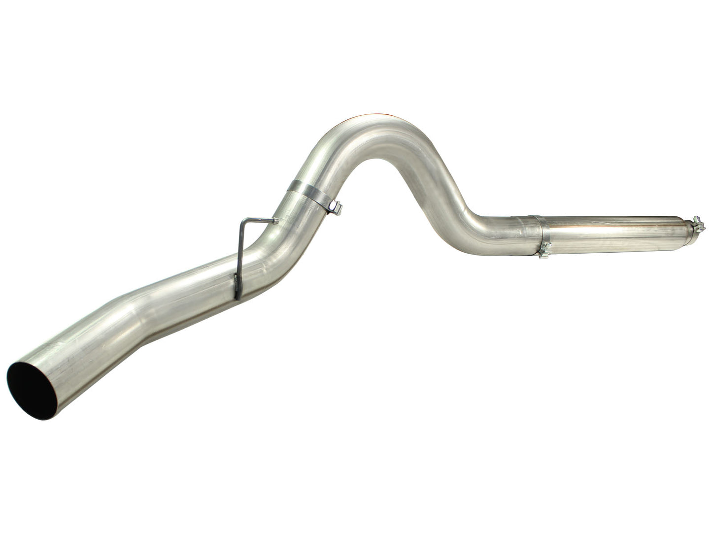 aFe Large Bore-HD 5 IN 409 Stainless Steel DPF-Back Exhaust System - Ford 2008-2010 6.4L