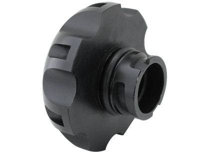 aFe Machined Billet Aluminum Oil Fill Cap - Matte Black - Ford 2011-2019