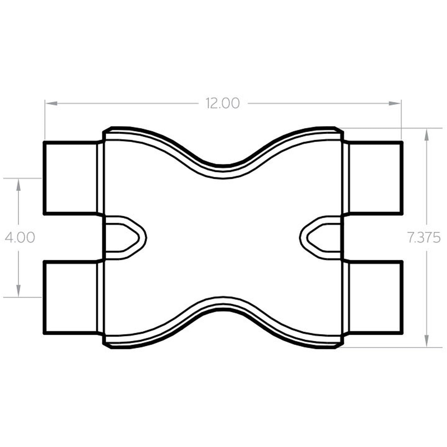 MagnaFlow Exhaust X-Pipe - 2.25in. 10790