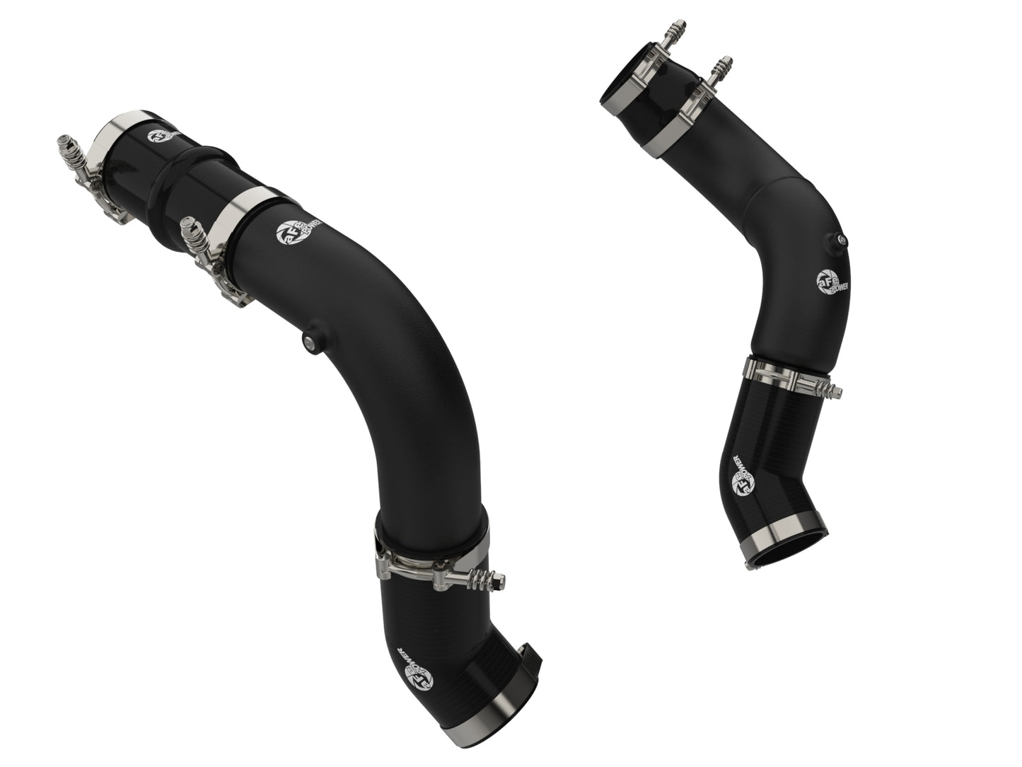 aFe BladeRunner Aluminum Hot and Cold Charge Pipe Kit Black - Ram 2025-2026 6.7L - Black