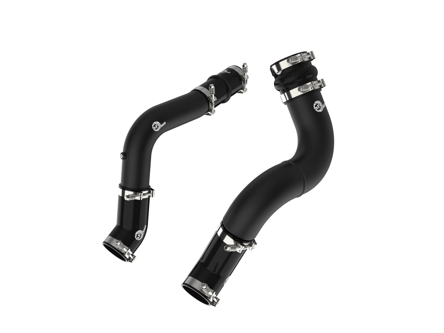 aFe BladeRunner Aluminum Hot and Cold Charge Pipe Kit Black - Ram 2019-2023 6.7L