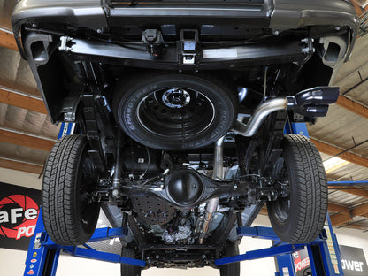 aFe Vulcan Series 3 IN Stainless Steel Rear-Side Exit Exhaust System Black