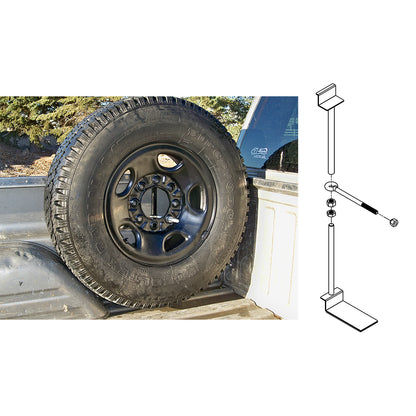 Titan Spare Tire Buddy In Bed Tire Mount
