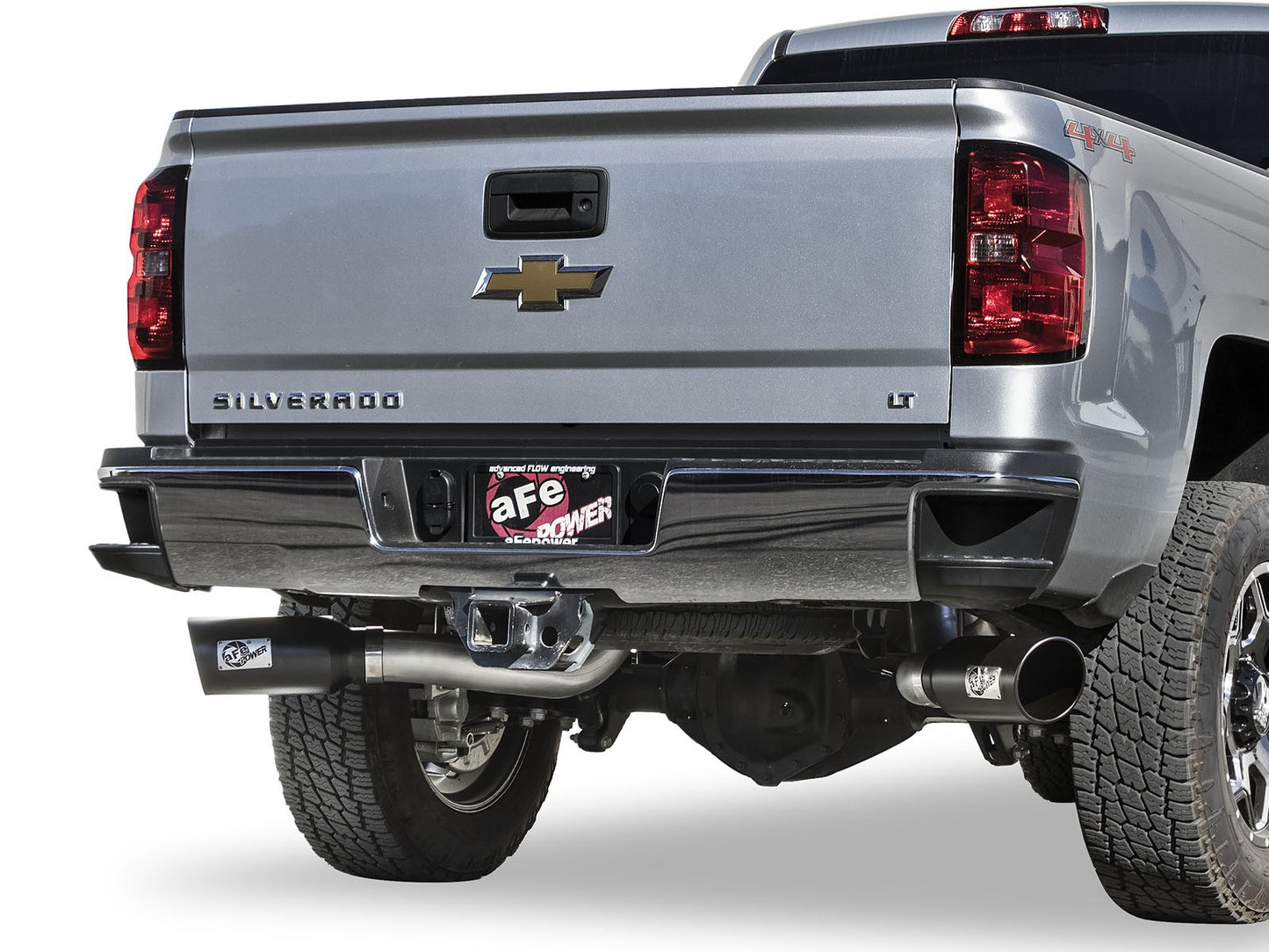 aFe ATLAS 4 IN Aluminized Steel DPF-Back Exhaust System w/Black Tip - Chevy/GMC 2016 6.6L