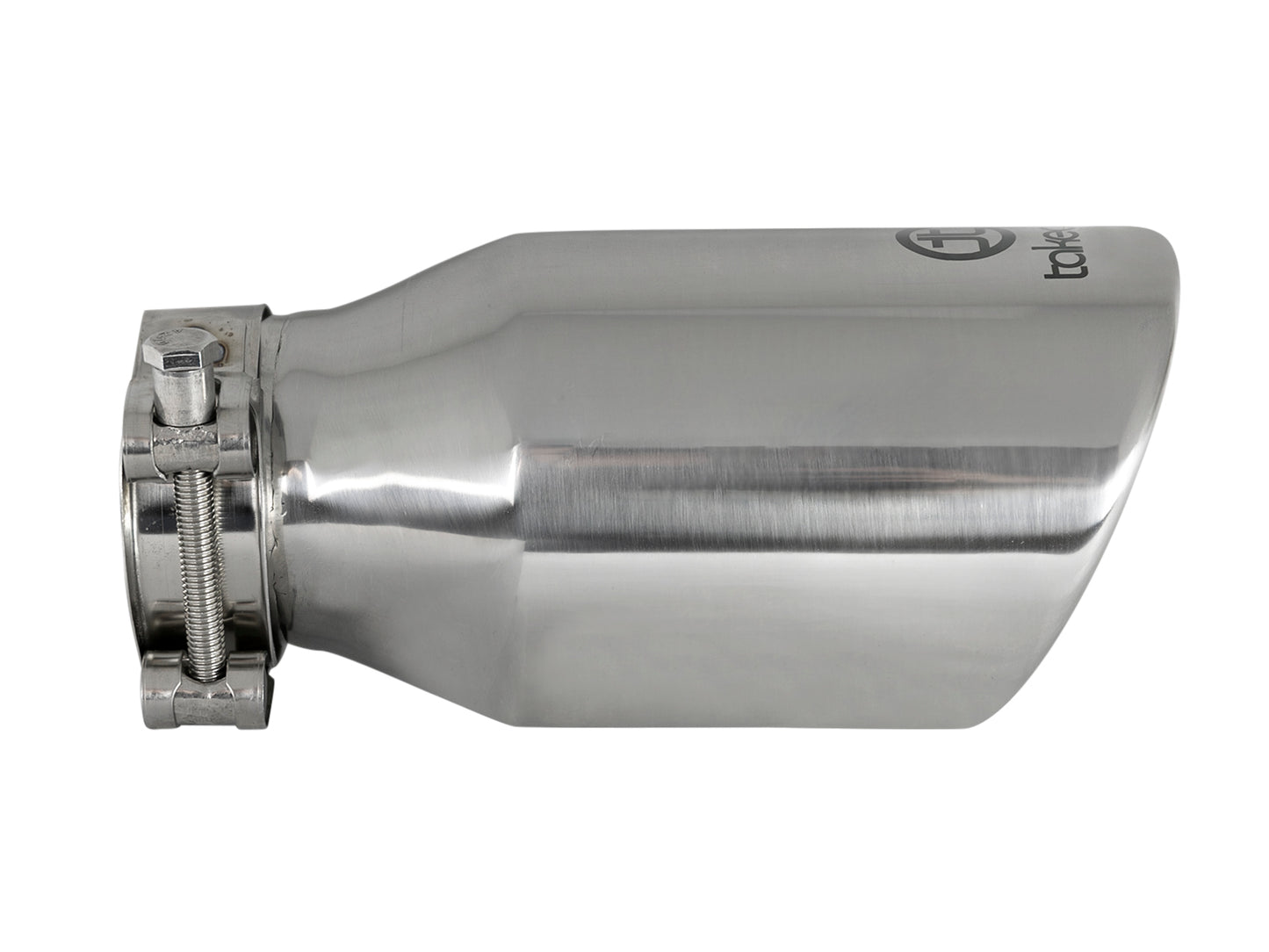aFe Takeda 304 Stainless Steel Clamp-on Exhaust Tip Polished - 49T25404-P08