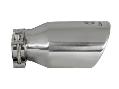 aFe Takeda 304 Stainless Steel Clamp-on Exhaust Tip Polished - 49T25404-P08