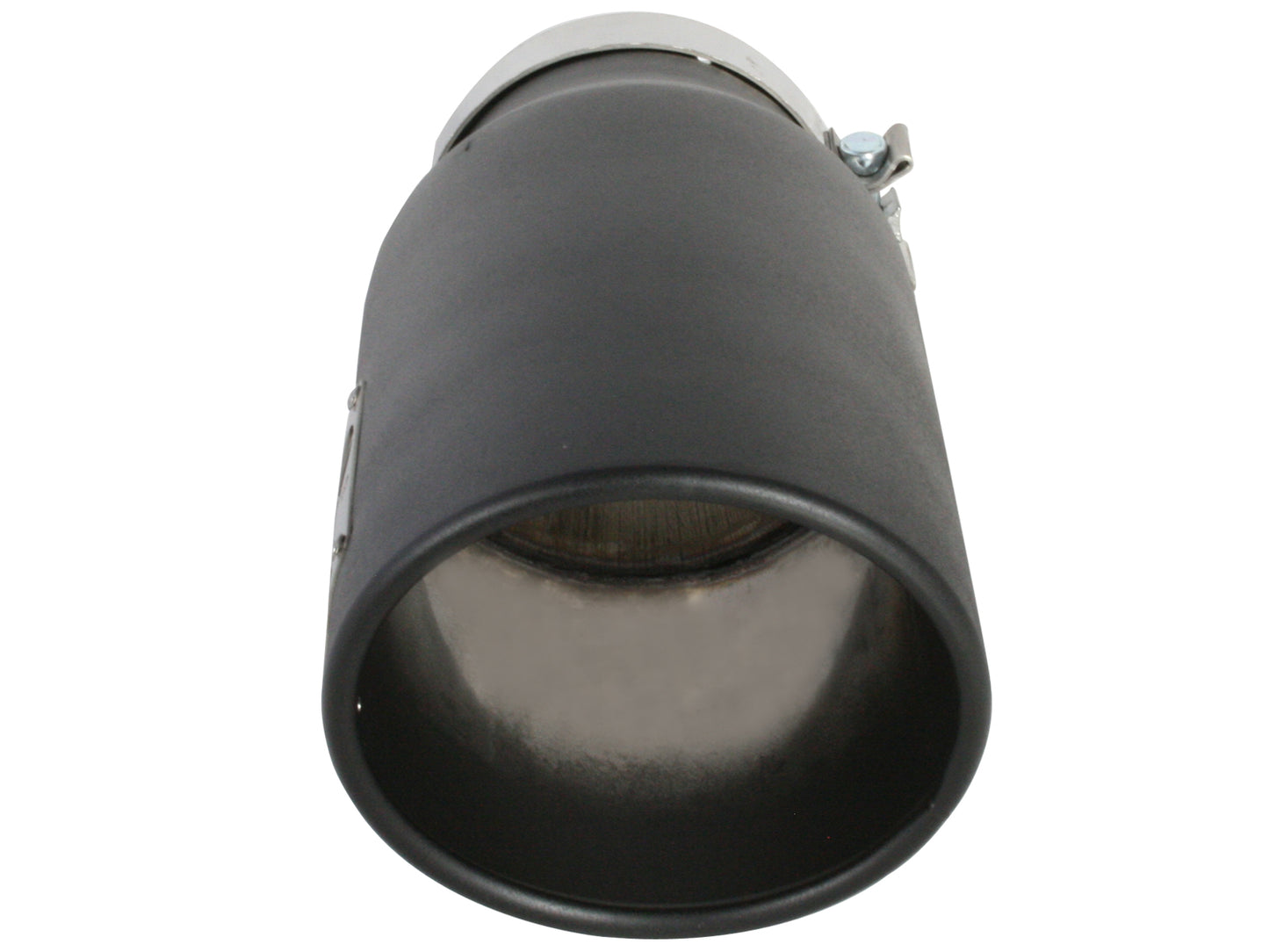 aFe MACH Force-Xp 409 Stainless Steel Clamp-on Exhaust Tip Black Right Side Exit - 49T50701-B15