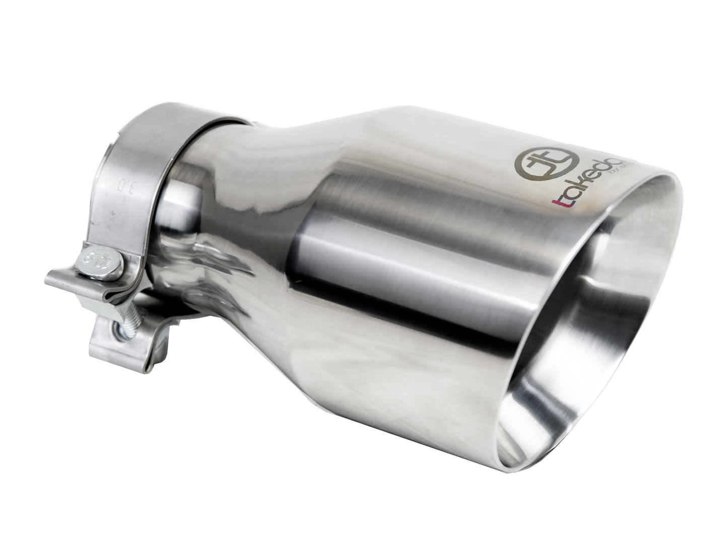 aFe Takeda 304 Stainless Steel Clamp-on Exhaust Tip Polished - 49T30504-P09
