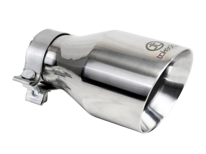 aFe Takeda 304 Stainless Steel Clamp-on Exhaust Tip Polished - 49T30504-P09