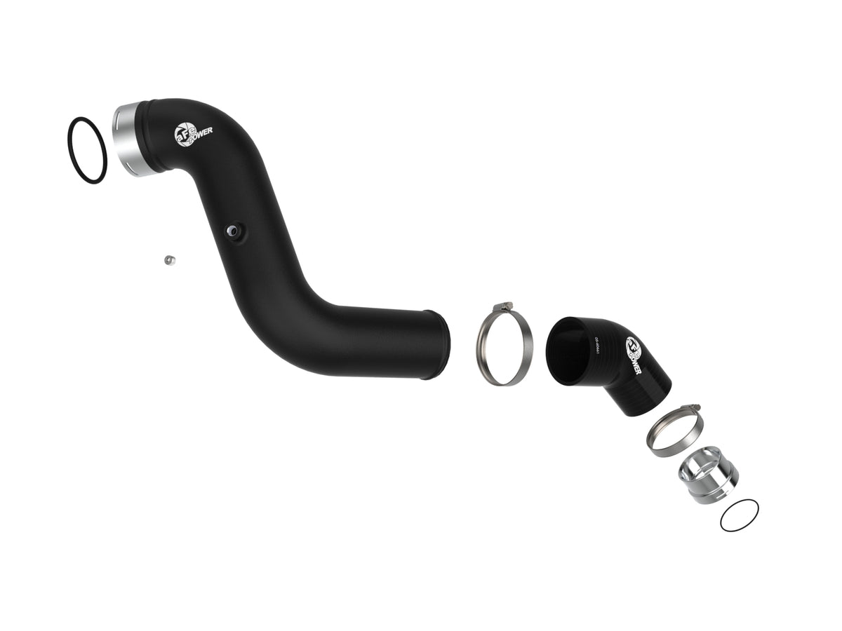 aFe BladeRunner 3 IN Aluminum Cold Charge Pipe Black - GM 2023-2026 2.7L