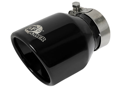 aFe MACH Force-Xp 409 Stainless Steel Clamp-on Exhaust Tip Black - 49T25404-B06