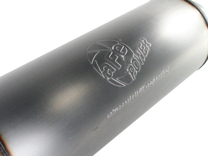 aFe Large Bore-HD 4 IN 409 Stainless Steel Cat-Back Exhaust System w/o Tip - Dodge 2004-2007 5.9L