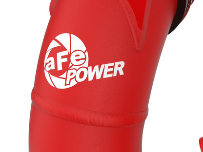 aFe BladeRunner 2-1/2 IN Aluminum Hot Charge Pipe Red - 2022-2026 3.4L