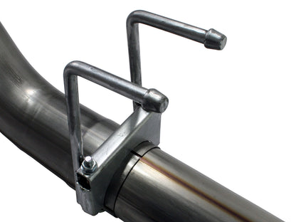 aFe Large Bore-HD 4 IN 409 Stainless Steel DPF-Back Exhaust System - Ford 2008-2010 6.4L
