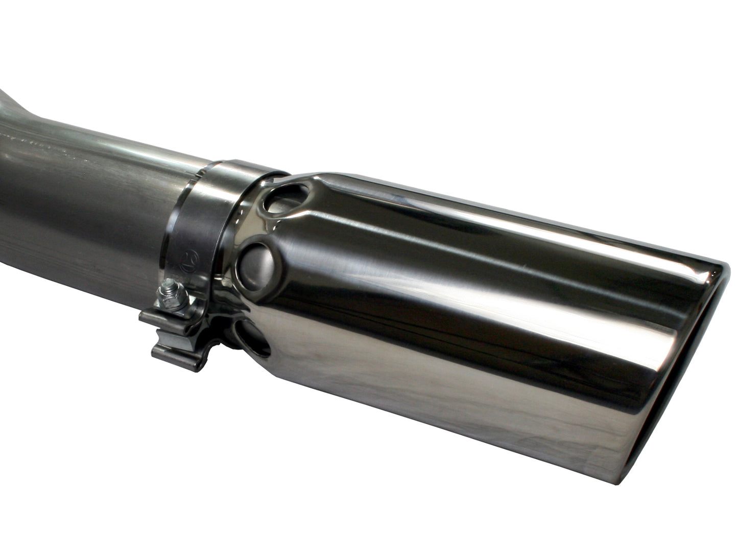 aFe Large Bore-HD 4 IN 409 Stainless Steel DPF-Back Exhaust System - Ford 2008-2010 6.4L