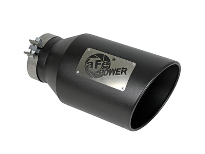 aFe MACH Force-Xp 409 Stainless Steel Clamp-on Exhaust Tip Black - 49T50801-B15