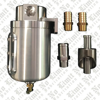No Limit CATCHCAN Universal Catch Can - Raw Aluminum