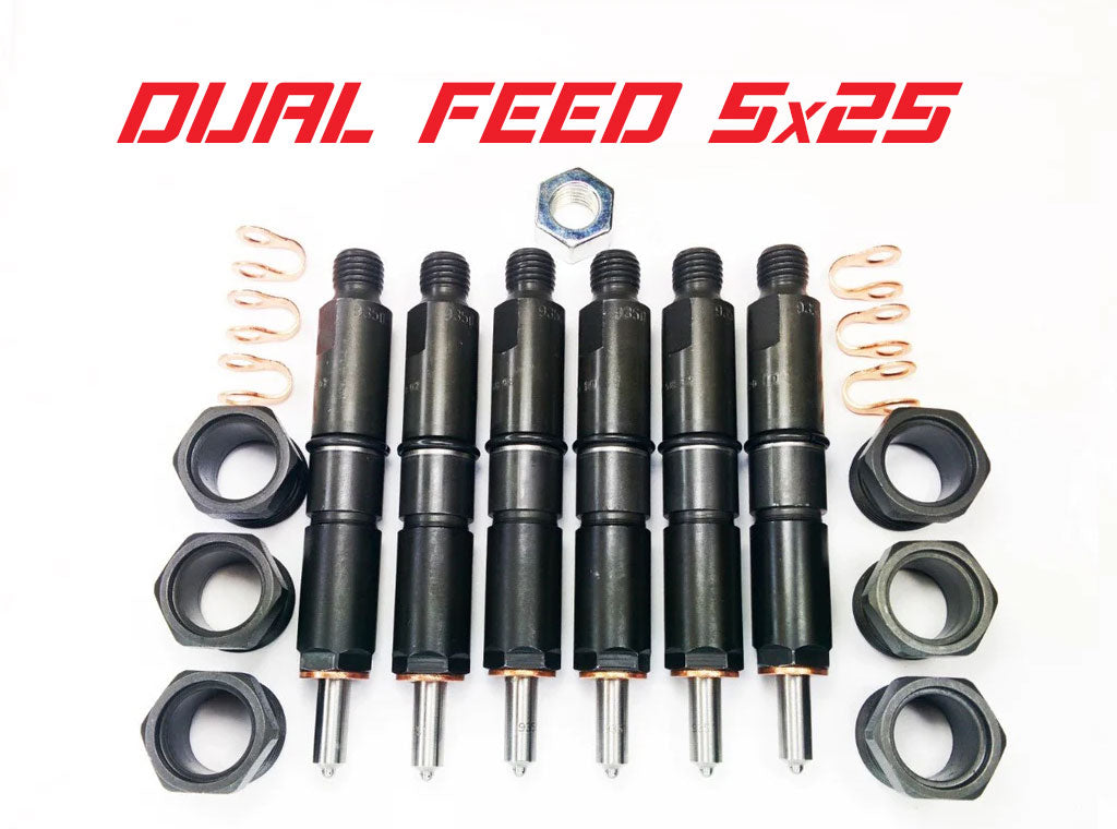 Dynomite Dodge 94-98 12v Dual Feed 5x25 Injector Set