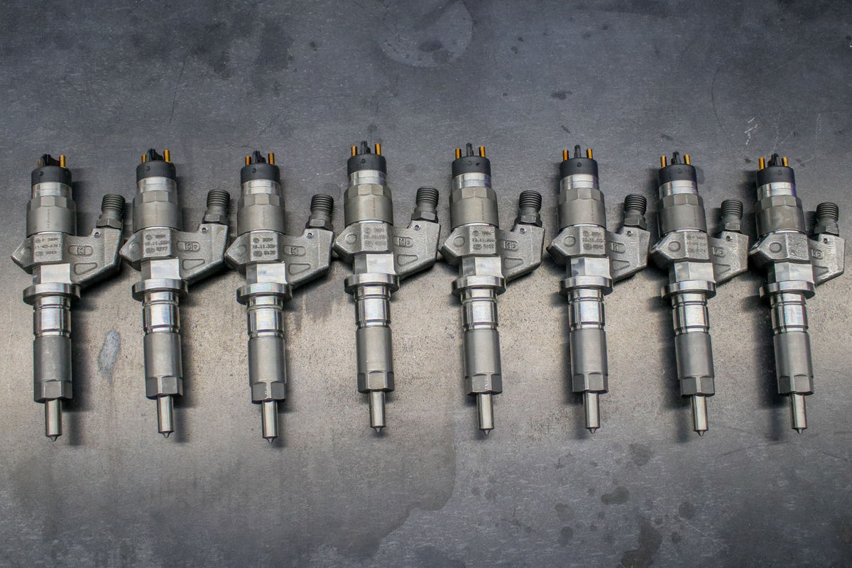 Dynomite Chevy Duramax 01-04 LB7 Brand New 250% Over Injector Set (SAC Nozzles)