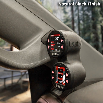Banks Power iDash Stealth Pod Mounts Grab Handle Gauge Pod - Chevy/GMC 2019-2025