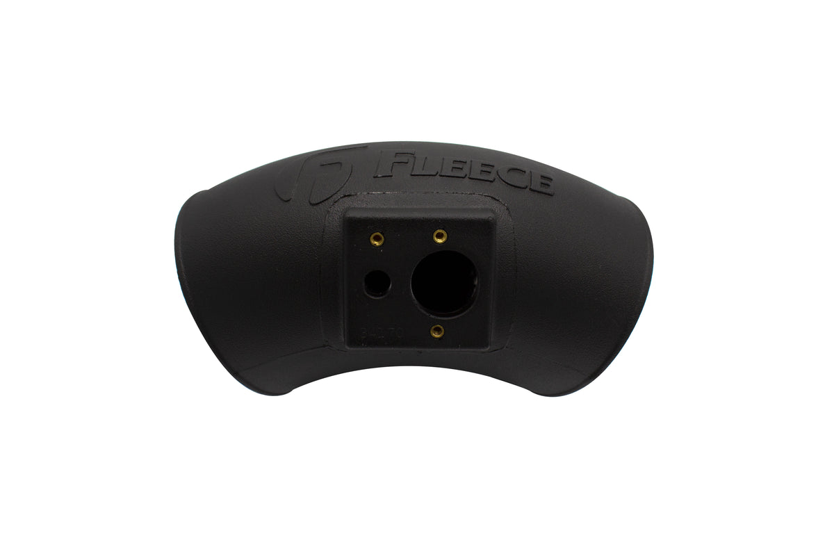 Fleece Molded plastic universal 5" intake manifold elbow w/ sensor mounting provisions