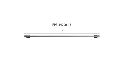 Fleece 13" High Pressure Fuel Line (8mm x 3.5mm Line, M14x1.5 Nuts)