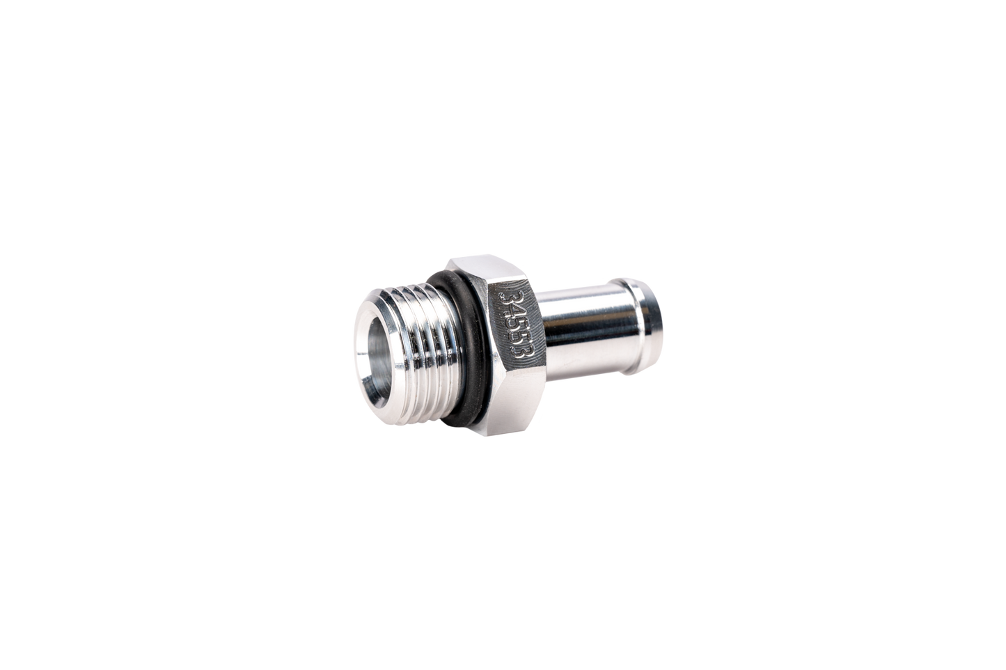 Fleece 1/2" Hose Barb to 3/4"-16 O-ring (-8 AN)