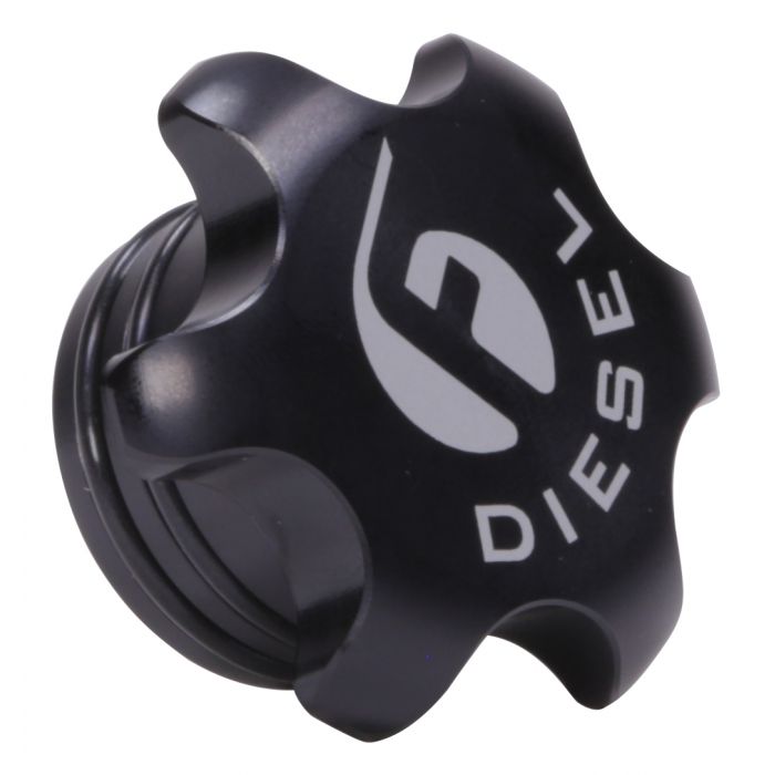Fleece Fleece Performance Black Anodized Billet Fuel Cap for 2013-2018 Cummins