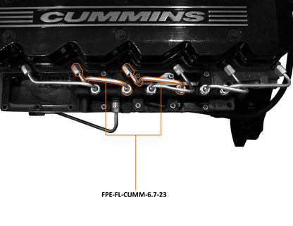 Fleece 2007.5'-2018' 6.7L Dodge Cummins #2 and #3 Injection Line