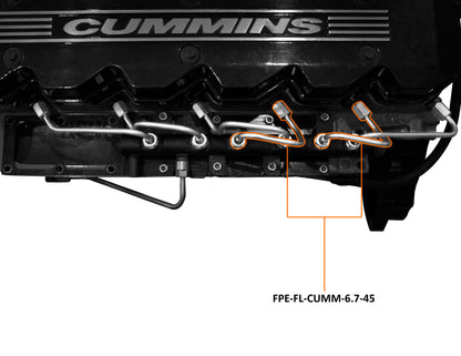 Fleece 2007.5'-2018' 6.7L Dodge Cummins #4 and #5 Injection Line