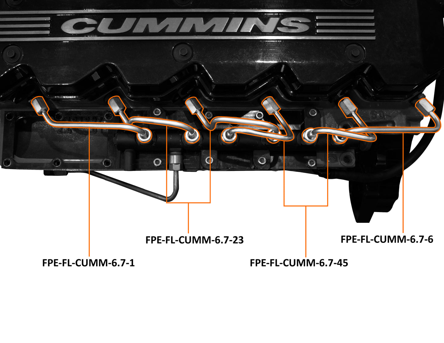 Fleece 2007.5'-2018' 6.7L Dodge Cummins Fuel Injection Line Set