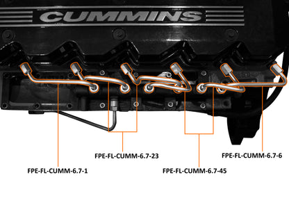 Fleece 2007.5'-2018' 6.7L Dodge Cummins Fuel Injection Line Set