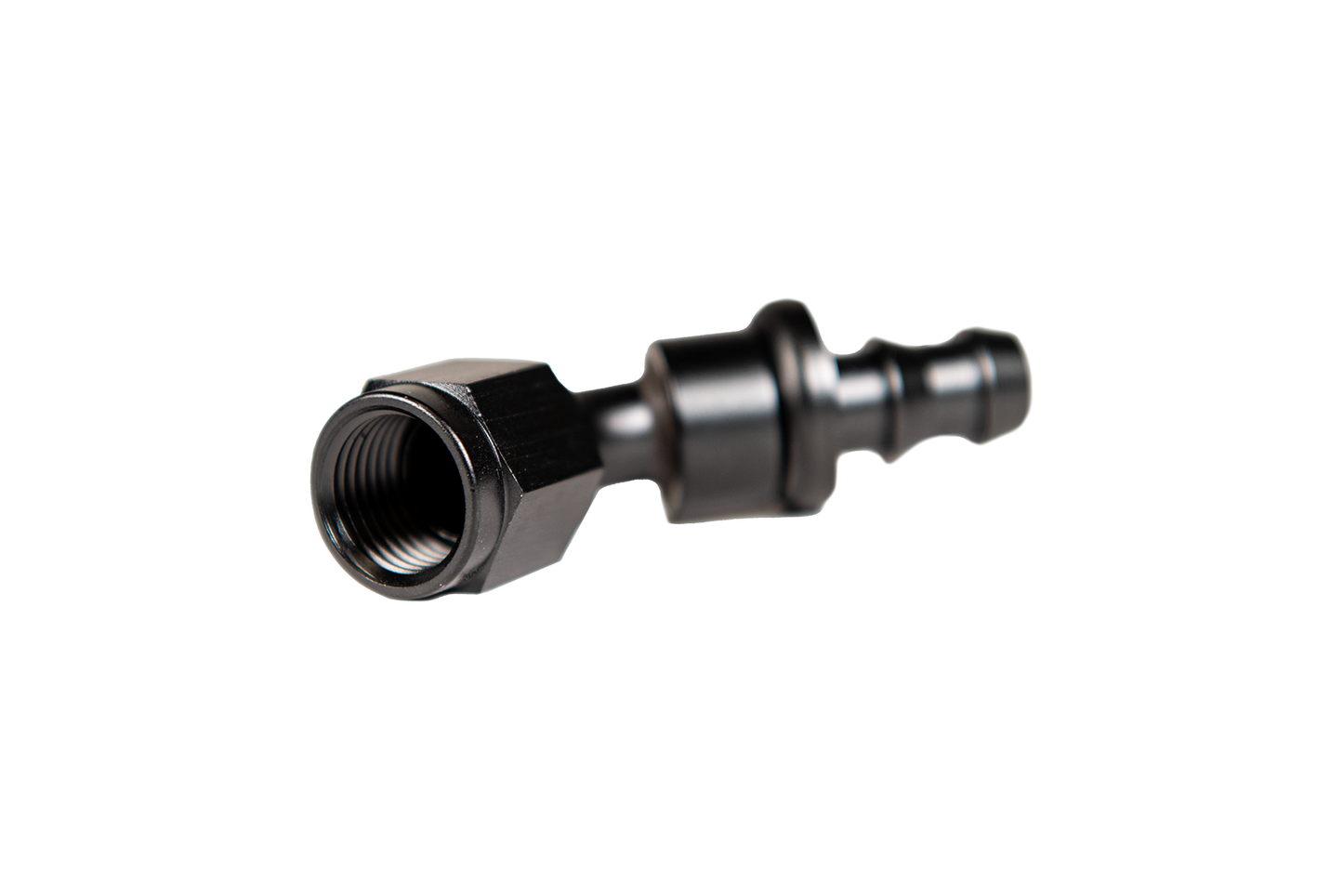 Fleece 6 45deg to Hose Barb Black