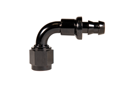 Fleece 8 90deg to Hose Barb Black