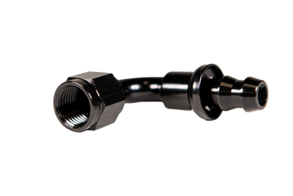 Fleece 8 90deg to Hose Barb Black