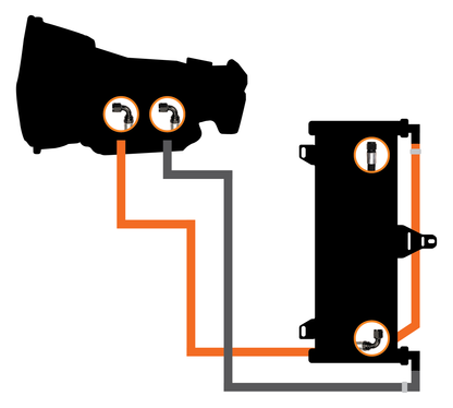 Fleece Transmission Cooler and Line Kit for 1994-2002 Dodge Ram