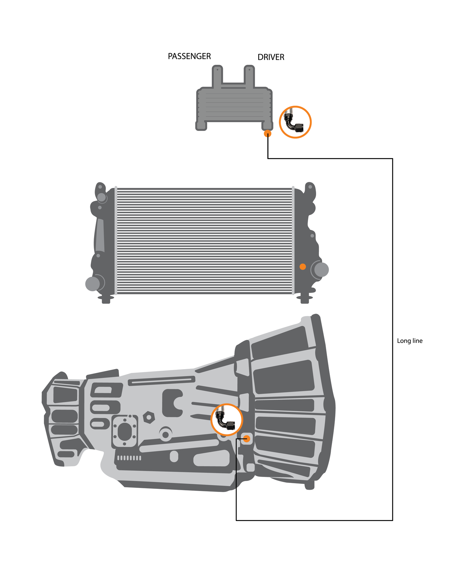 Fleece Replacement Transmission Line LB7/LLY (short line)