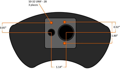 Fleece Molded plastic universal 5" intake manifold elbow w/ sensor mounting provisions