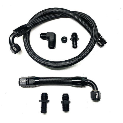 Full Send Diesel 98.5-02 Dodge Cummins Heater hose Kit Black Braided