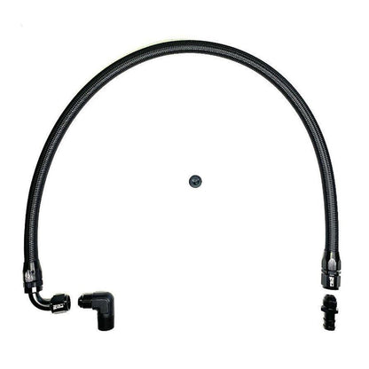 Full Send Diesel 03-07 Dodge Cummins Lower heater Hose Black Braided