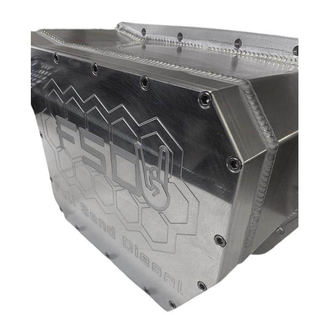 Full Send Diesel 47/48RE Temperature Control Transmission Pan