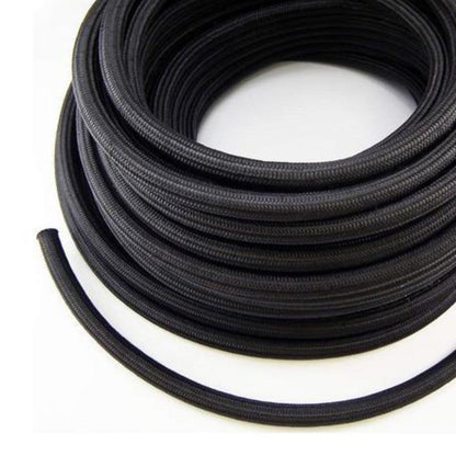 Full Send Diesel Black Nylon Braided Rubber Hose 6AN 50 Feet