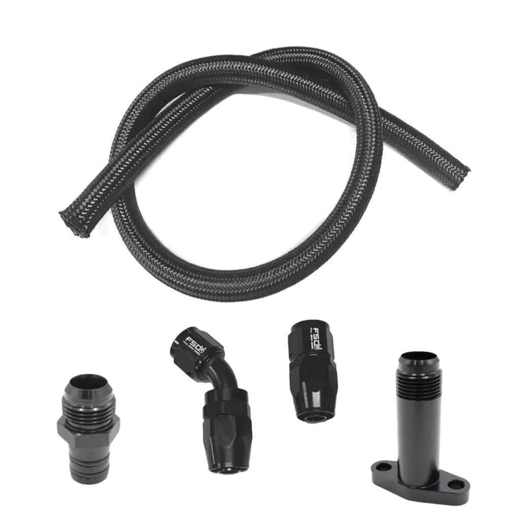 Full Send Diesel 1989-2022 Dodge Cummins DIY High Flow -12AN Turbo Drain Kit