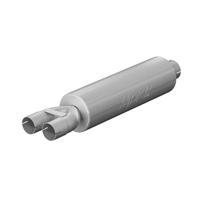 MBRP 3in. ID inlet/dual 2.5in. ID outlet. 30in. Muffler. Mild Tone. AL GP120810