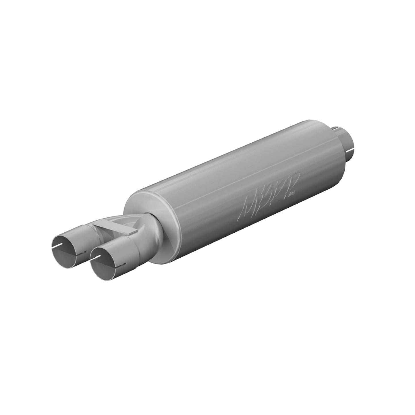 MBRP 3in. ID inlet/dual 2.5in. ID outlet. 30.5in. Muffler. Mild Tone. T409 GP190810