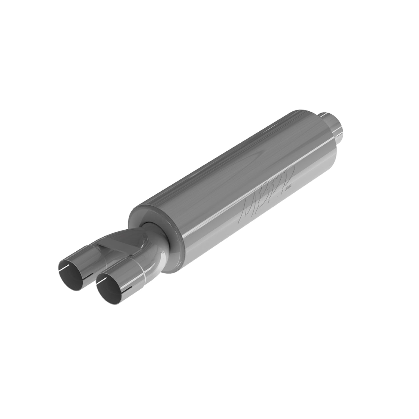 MBRP 3in. ID inlet/dual 2.5in. ID outlet. 30.5in. Chambered Muffler. T409 GP192107